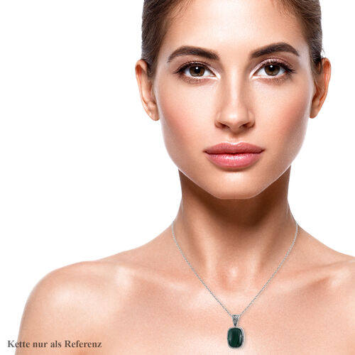 Royal Bali Kollektion - Malachit Anhänger, 925 Silber, ca. 20,45 ct image number 1
