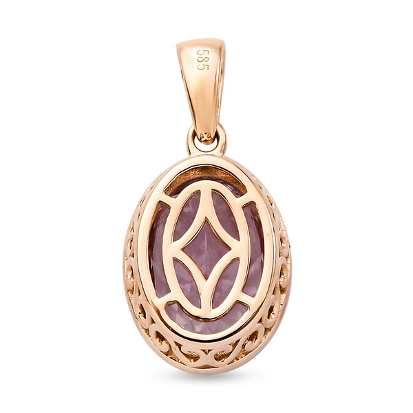 AAA Martha Rocha Kunzit-Anh&auml;nger, 585 Ros&eacute;gold ca. 7.79 ct image number 5