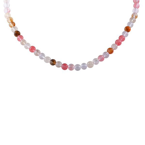 Mehrfarbige Quarz Halskette, ca. 108 ct. image number 2