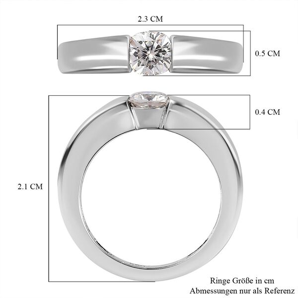Moissanit Ring - 0,55 ct. image number 4