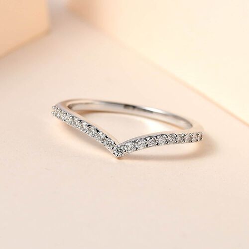 Weißer Diamant SI1 IGI zertifiziert Ring 750 Gold (Größe 19.00) ca. 0,20 ct image number 1