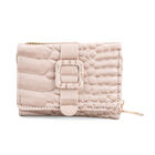 Stilvolle Geldbörse mit Krokodilprägung und RFID-Schutz, 11x8 cm, Beige