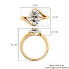 AAA Turkizit und weißer Zirkon-Ring - 0,96 ct. image number 6