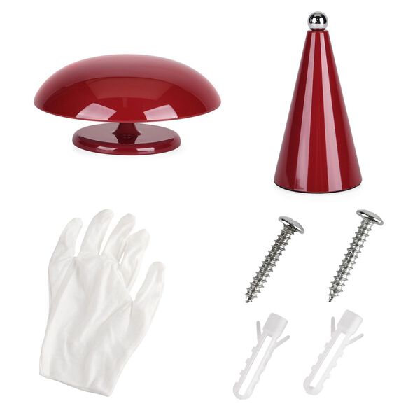 LIVMORE 2-in-1 Magnetische, wiederaufladbare LED-Tisch- und Wandleuchte, 15,5x15,5x21cm, Rot image number 9