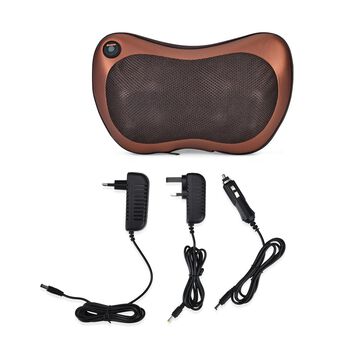 Shiatsu Massagekissen mit Heizfunktion, Braun