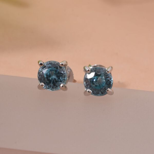D'Joy blaue Zirkon Ohrringe - 1,64 ct. image number 1