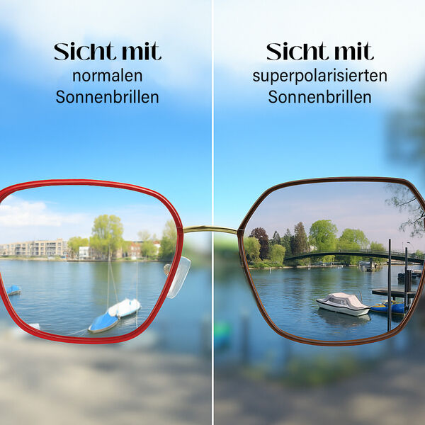 Sole und Luce - Swiss Eyewear - Ultra-polarisierte Sonnenbrille mit UV400 Schutz, Gold und Hellbraun image number 3