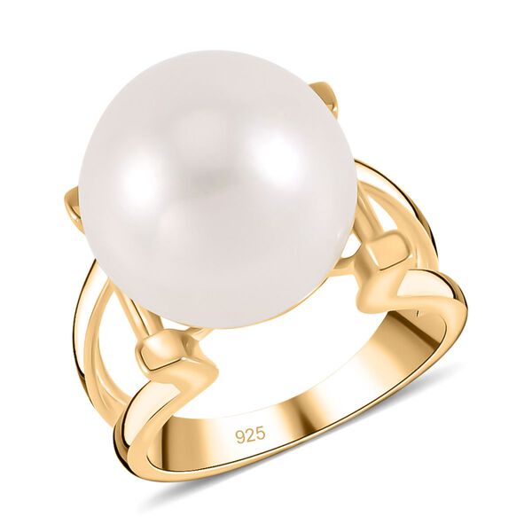 14-15mm wei&szlig;e Edison Perle image number 4