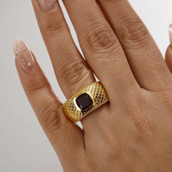 Roter Granat Ring in Goldton - 2,67 ct. image number 3