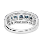Blauer Diamant Ring 925 Silber platiniert (Größe 16.00) ca. 1.00 ct image number 4