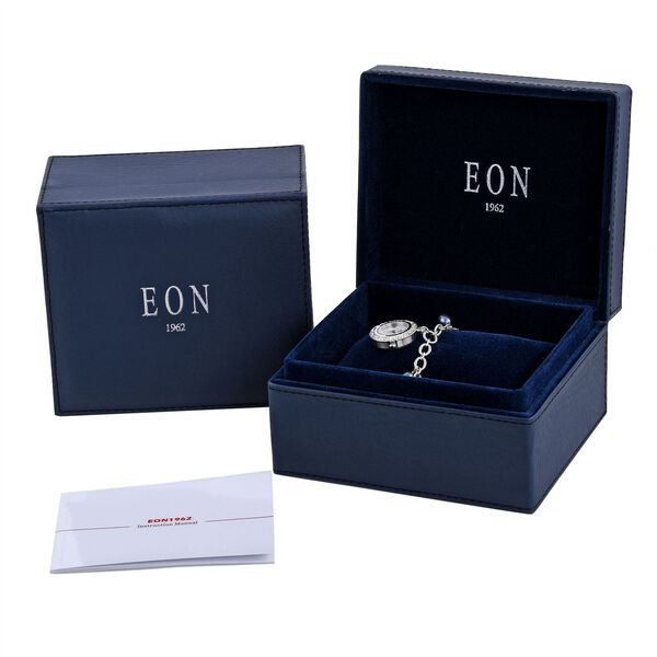 Royal Bali Kollektion- Wei&szlig;e S&uuml;&szlig;wasser Perle und Pfau Perlen-Uhr in Silber, 19 cm, 23g image number 5