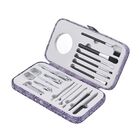 18er Set- kompaktes Maniküre Pflegeset aus Edelstahl, Schlangenhaut image number 4