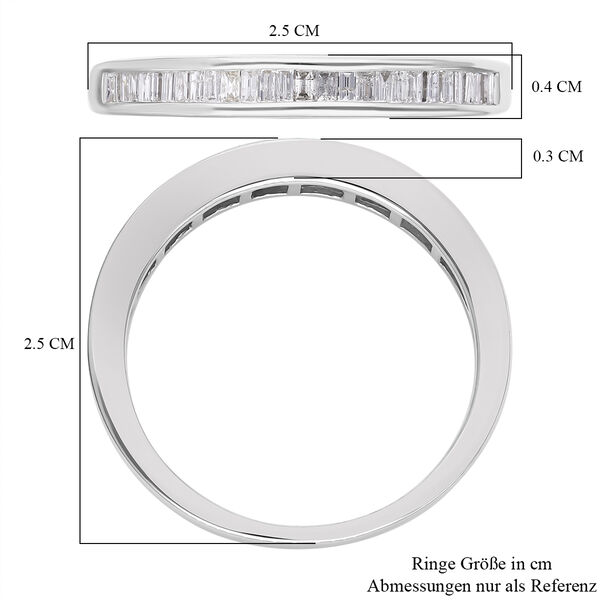 I1 G-H SGL zertifizierter Diamant-Bandring  - 0,50 ct. image number 6