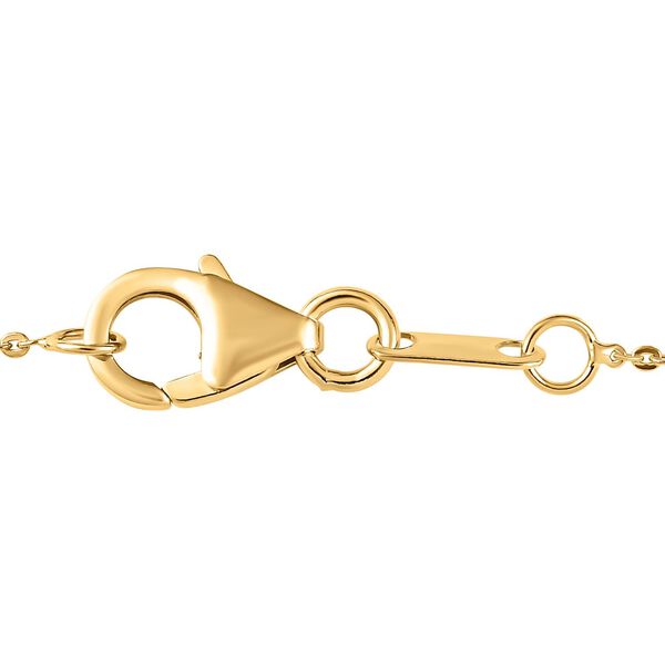 Aqua Terra Costa Quarz Triplett und Zirkon-Anh&auml;nger mit Kette, 925 Silber vergoldet, 6,79 ct. image number 6