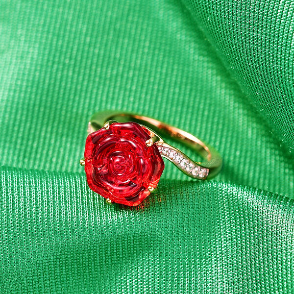 GP Whispers of Murano Kollektion - Kanchanaburi Blauer Saphir Ring 925 Silber 750 Gelbgold vermeil (Gr&ouml;&szlig;e 17.00) 4.06 ct image number 1