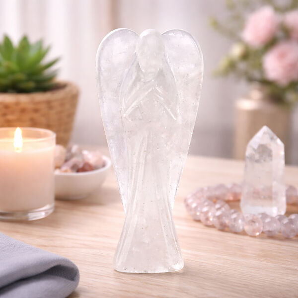 LIVMORE - Bergkristall Schutzengel ca. 7,62 cm image number 1