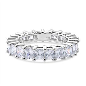 Lustro Stella Wei&szlig;er Zirkonia Eternity Ring