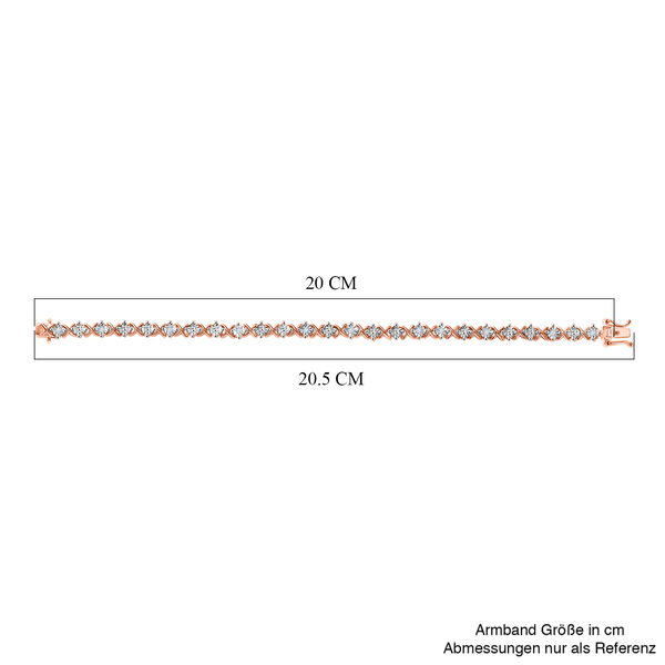 EverTrue 19cm Armband mit Diamantakzenten in Ros&eacute;goldton image number 5