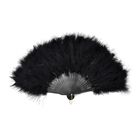 20iger Style Federfächer, Schwarz