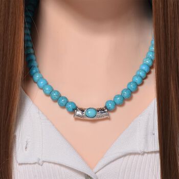 Blaue Howlit Halskette ca. 45 cm ca. 330.00 ct