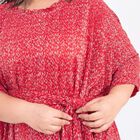 Tamsy: Gala-Kleid mit feinem Plissee, one size, Koral image number 3