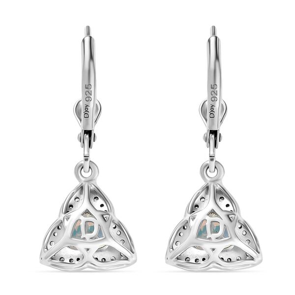 D'Joy Merkur mystischer Topas, Weißer Zirkon Ohrringe 925 Silber rhodiniert ca. 2.20 ct image number 4