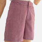 Unifarbene Shorts für Frauen, Gletschergrau, Violett, Größe 42 image number 2