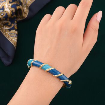 Emailliert Armreif ca. 19 cm ca. 30,50g