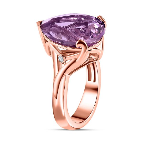 Rose De France Amethyst und Zirkon Ring - 8,13 ct. image number 4