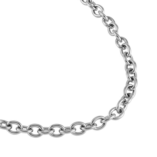 2er Set Schlangen- und Rolokette, silberfarben image number 4