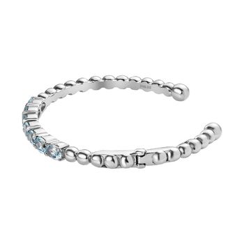 Himmelblauer Topas-Armreif, 19 cm - 6,81 ct.