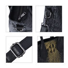 Crossbody Tasche aus 100% echtem Leder mit Kroko-Prägung, Größe 28x14x27 cm, Golden image number 4