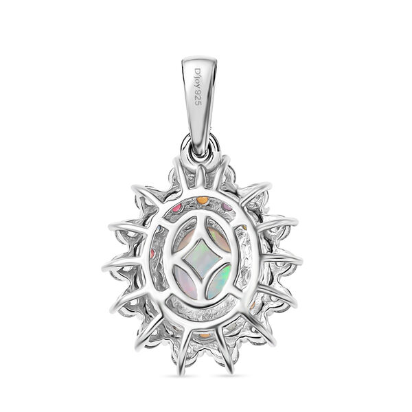 D'Joy AA nat&uuml;rlicher, &auml;thiopischer Welo Opal, mehrfarbiger Saphir und Zirkon Anh&auml;nger - 2,42 ct. image number 5