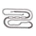 Kristall Gürtel ,100% Glaskristall und Metall, L130cm, 60g, schwarz