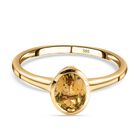 AAA Natürlicher, goldener Tansanit-Ring, 585 Gold  ca. 1,00 ct image number 0