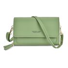 Crossbody-Tasche mit RFID-Schutz, Gr&ouml;&szlig;e 19x5x11cm, Gr&uuml;n