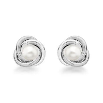 CLOSE OUT DEAL S&uuml;&szlig;wasserzuchtperlen-Ohrringe, 925 Silber