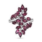 Rhodolith Granat Ring Edelstahl (Größe 17.00) ca. 6,21 ct