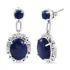 Lapislazuli Ohrringe Messing ca. 15.78 ct