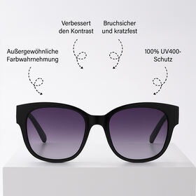 Sole und Luce - Swiss Eyewear - Ultra-Polarisierte Sonnenbrille mit UV400 Schutz, Schwarz