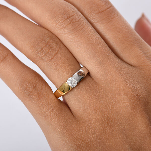 LUXURIANT SI-GH Labor Diamant zweifarbiger Ring - 0,50 ct. image number 3