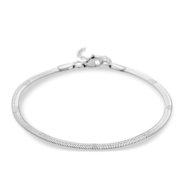 316L Edelstahl Fischgr&auml;t Armband ca. 20 cm ca. 3,00g