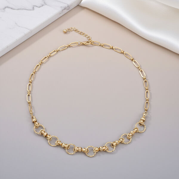 Gelb Halskette ca. 50 cm + 5 cm Extender, ca. 28,50g image number 1