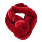 Superweiche Kunstfell-Schal, Größe 13x65cm, Rot