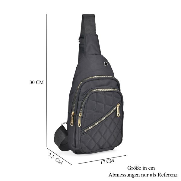 Brusttasche, RFID Schutz, schwarz image number 8