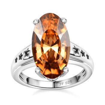 J Francis gefertigt mit SWAROVSKI- Heller Topas Swarovski-Kristall-Ring