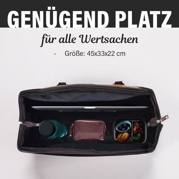 PASSAGE Weekender Reisetasche mit Korkodilprägung, Rosa image number 4