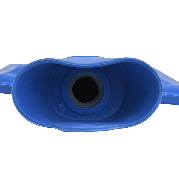 2er-Set Wärmflasche mit superweichem Kunstfell Plüschbezug, 2000ml, Größe 18x32 cm, Blau und Rosa image number 7