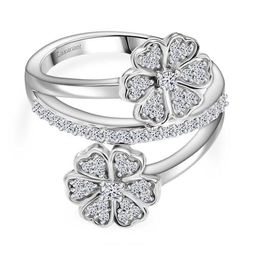 Lab Grown Diamant SI Ring 925 Silber rhodiniert (Größe 21.00) ca. 0,50 ct image number 0