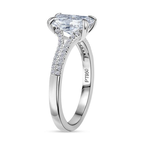 LUXURIANT DIAMOND - Lab Grown Diamant VS-EF IGI zertifiziert Ring 950 Platin (Größe 17.00) (10-15 Werktage Lieferzeit) ca. 2.00 ct image number 4